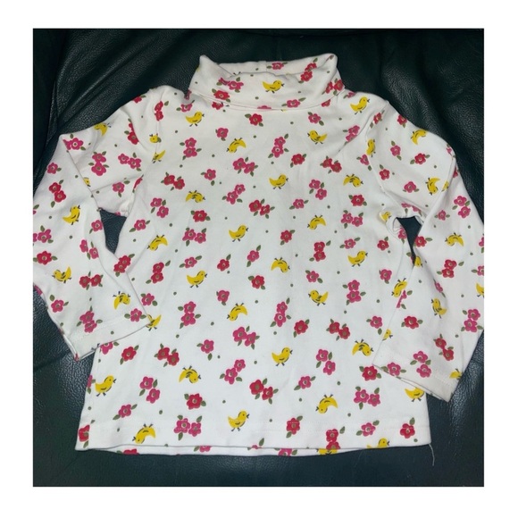 Lilly Pulitzer Floral Kids Turtleneck Top - Picture 1 of 5